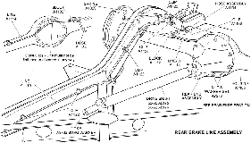 Rear Brake Line Assembly Diagram Thumbnail