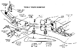1956-57 Rear Bumper Diagram Thumbnail