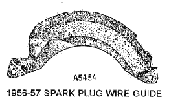 1956-57 Spark Plug Wire Guide Diagram Thumbnail