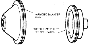Harmonic Balancer & Water Pump Pulley Diagram Thumbnail