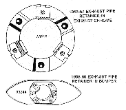 Exhaust Pipe Retainers Diagram Thumbnail