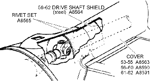 1956-62 Drive Shaft Shield Diagram Thumbnail