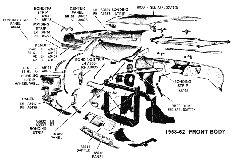 1958-62 Front Body Diagram Thumbnail