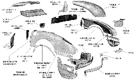 1956-60 Rear Body Diagram Thumbnail