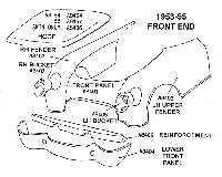 1953-55 Front End Diagram Thumbnail