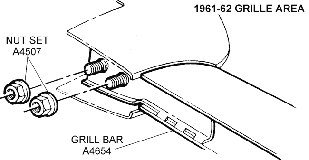 1961-62 Grille Area Diagram Thumbnail