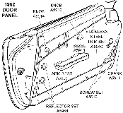 1962 Door Panel Diagram Thumbnail