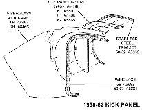 1958-62 Kick Panel Diagram Thumbnail