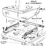 1961-62 Seat Components Diagram Thumbnail