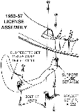 1953-57 License Assembly Diagram Thumbnail