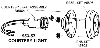 1953-57 Courtesy Light Diagram Thumbnail
