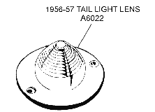 1956-57 Tail Light Lens Diagram Thumbnail