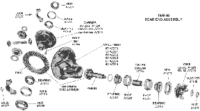 1955-62 Rear End Assembly Diagram Thumbnail