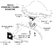 1958-62 Steering Column Mounting Diagram Thumbnail