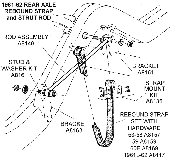 1961-62 Rear Axle Rebound Strap & Strut Rod Diagram Thumbnail