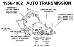 1956-62 Auto Transmission Diagram Thumbnail