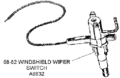 1958-62 Windshield Wiper Switch Diagram Thumbnail