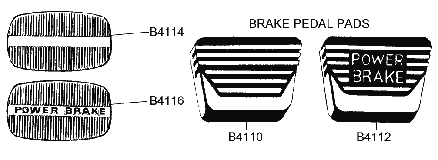Brake Pedal Pads Diagram Thumbnail