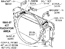 1966-67 Radiator Area Diagram Thumbnail