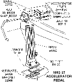 1963-67 Accelerator Pedal Diagram Thumbnail