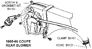 1965-66 Coupe Rear Blower Diagram Thumbnail