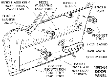1963-64 Door Panel Diagram Thumbnail