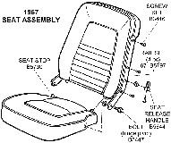 1967 Seat Assembly Diagram Thumbnail