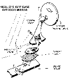 1963L-67 Short Base Exterior Mirror Diagram Thumbnail