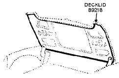 1793 Deck Lid Weatherstrip Diagram Thumbnail