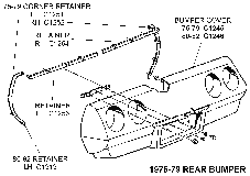 1975-79 Rear Bumper Diagram Thumbnail