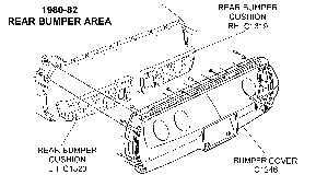 1980-82 Rear Bumper Diagram Thumbnail