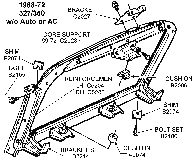 1968-72 327/350 Core Support Diagram Thumbnail