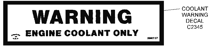 Warning: Engine Coolant Only Diagram Thumbnail