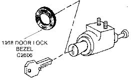 1968 Door Lock Bezel Diagram Thumbnail