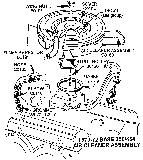 1970-72 Base 350/454 Air Cleaner Assembly Diagram Thumbnail
