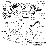 1973-75 Air Cleaner Assembly Diagram Thumbnail
