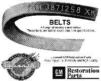 Belts - GM Restoration Parts Diagram Thumbnail