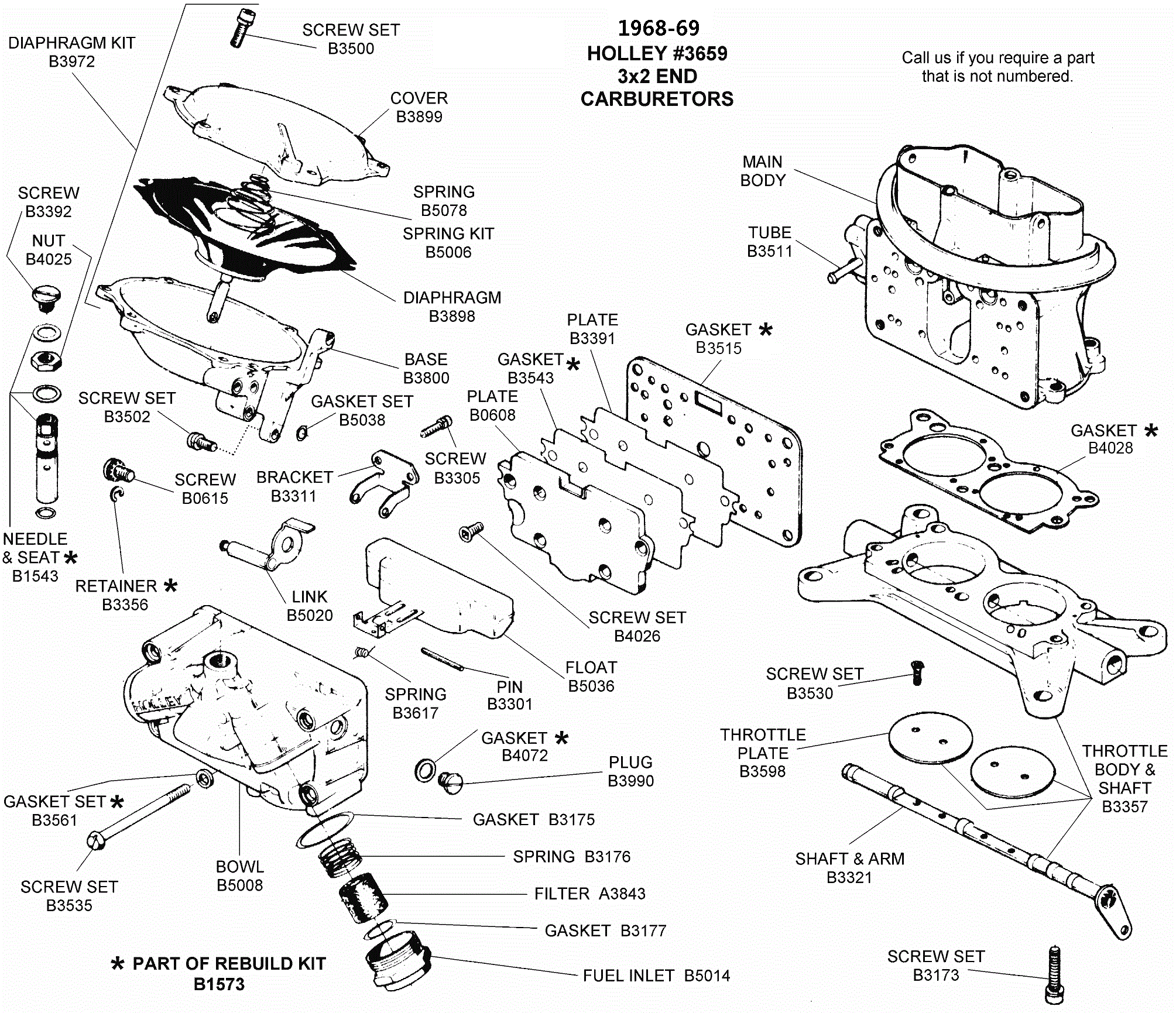 Holley End Carburetor Assembly Diagram Thumbnail
