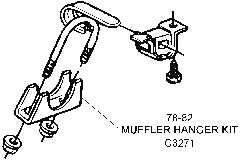 1978-82 Muffler Hanger Kit Diagram Thumbnail
