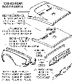 1968-82 Rear Body Panels Diagram Thumbnail