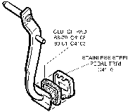 Clutch Pad and Pedal Trim Diagram Thumbnail