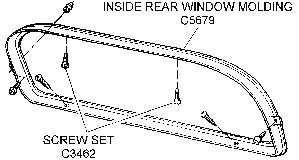 Inside Rear Window Molding Diagram Thumbnail