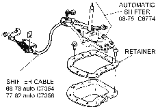 Automatic Shifter and Cable Diagram Thumbnail