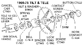 1969-75 Tilt and Tele Diagram Thumbnail