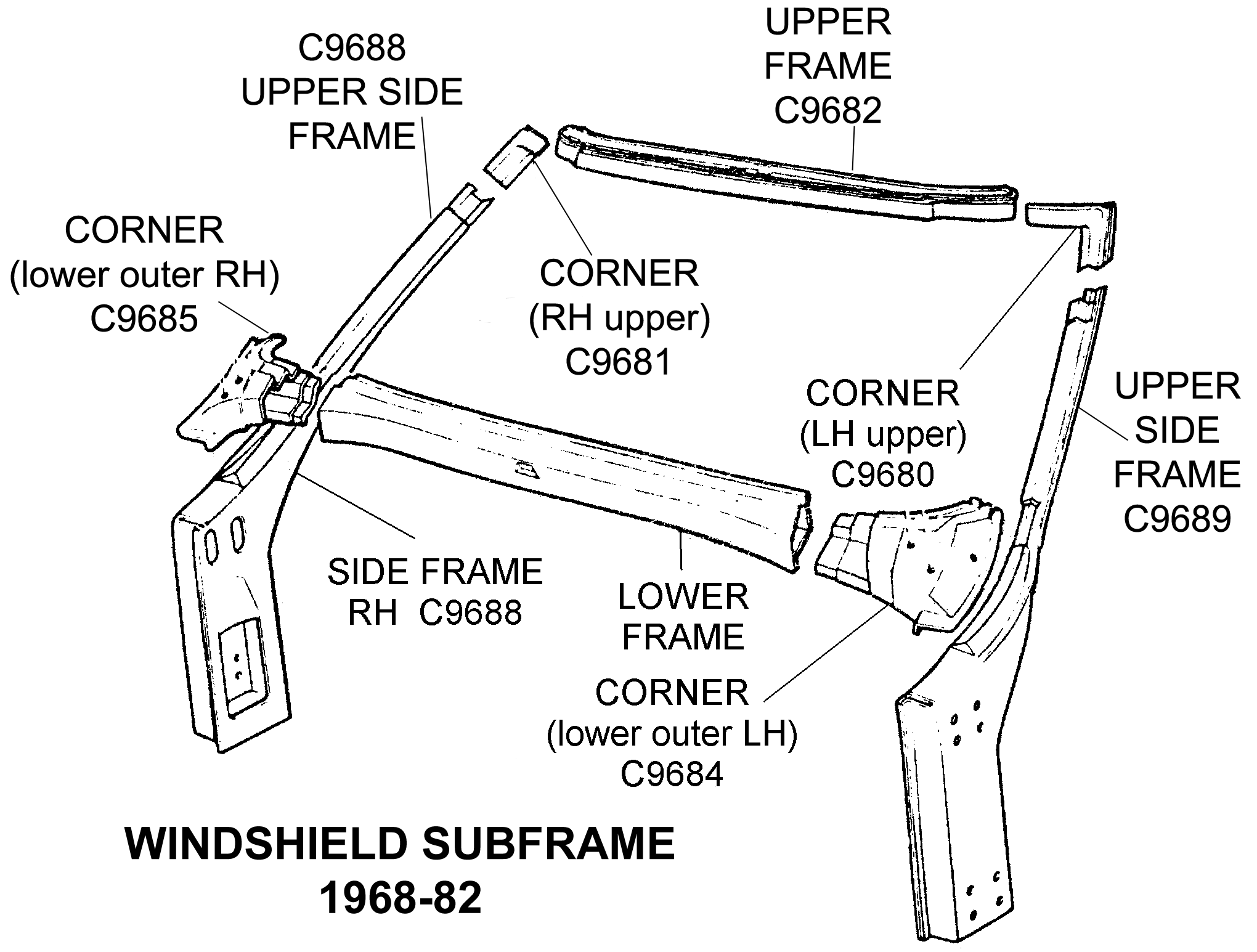 Windshield Subframe Diagram Thumbnail