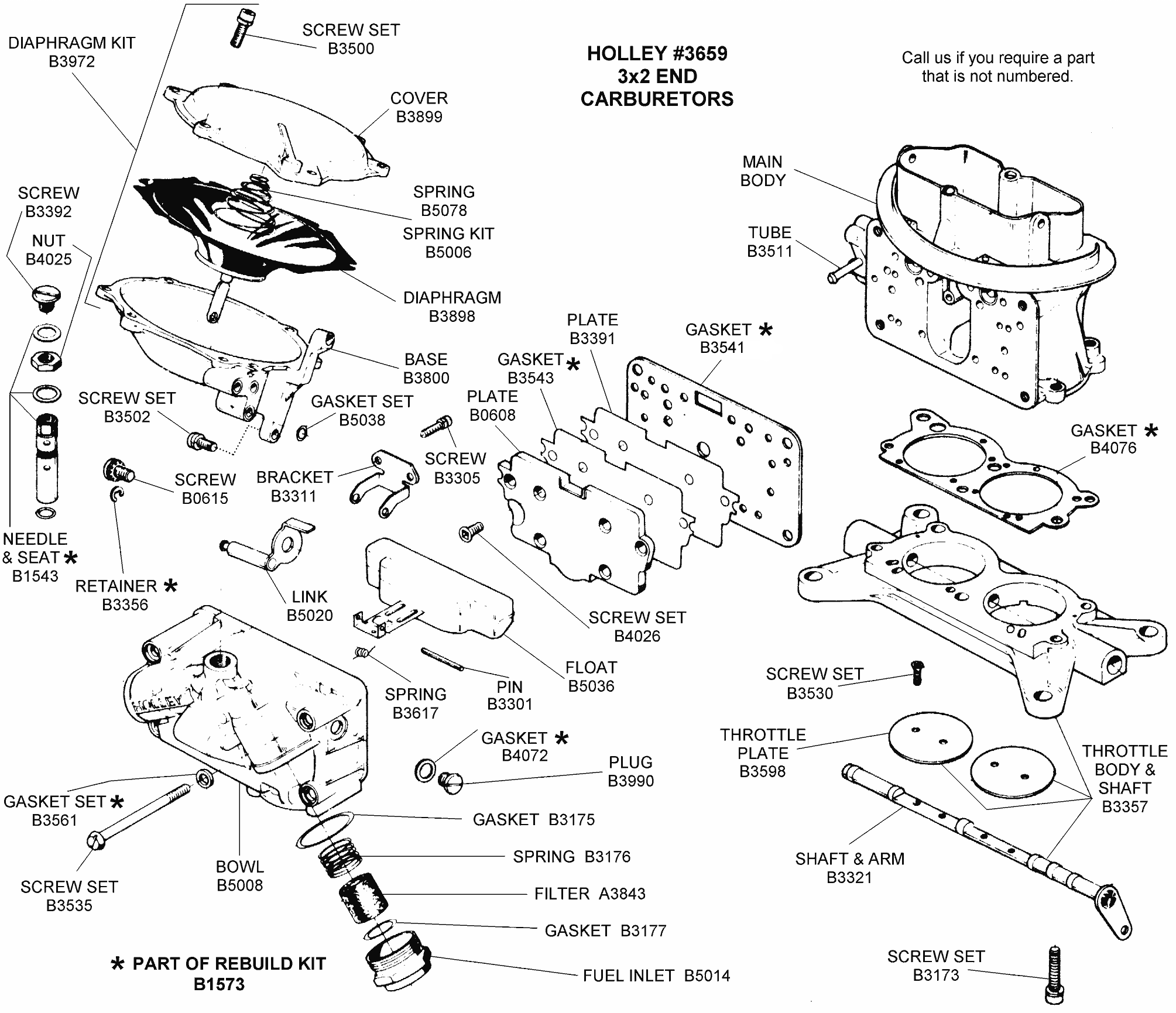 1967-69 Corvette 3659 End Carbs