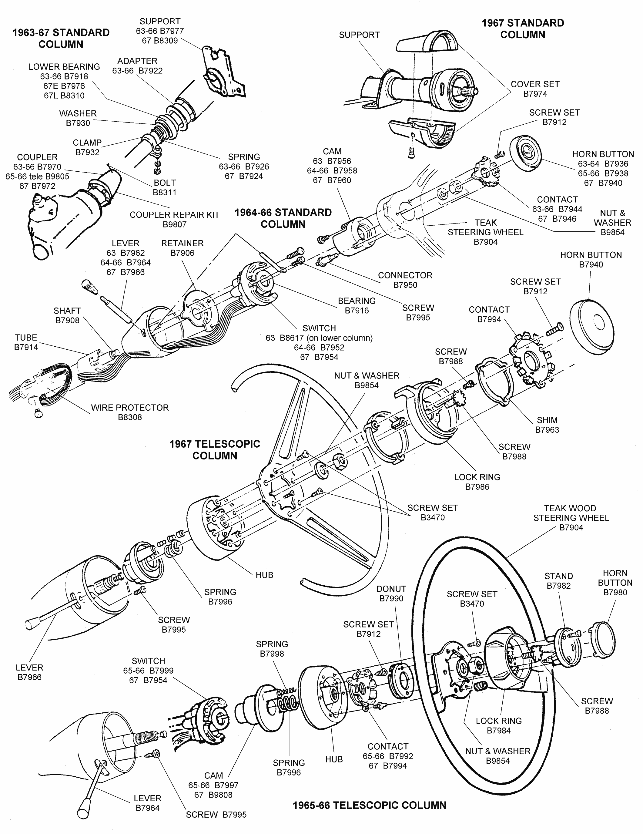 72 Chevelle Steering Column Diagram
