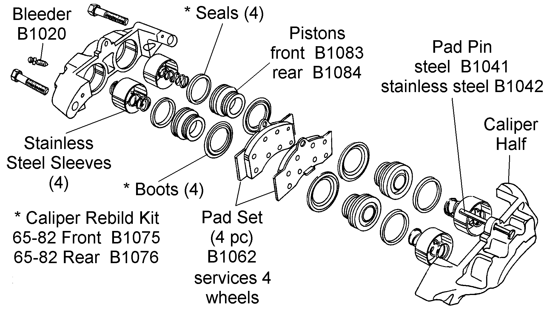 Brake Caliper Diagram