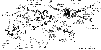 1963-79 Rear End Assembly Diagram Thumbnail